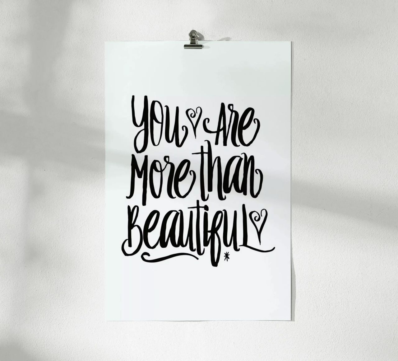 You Are More Than Beautiful Poster von Honeymoon Hotel