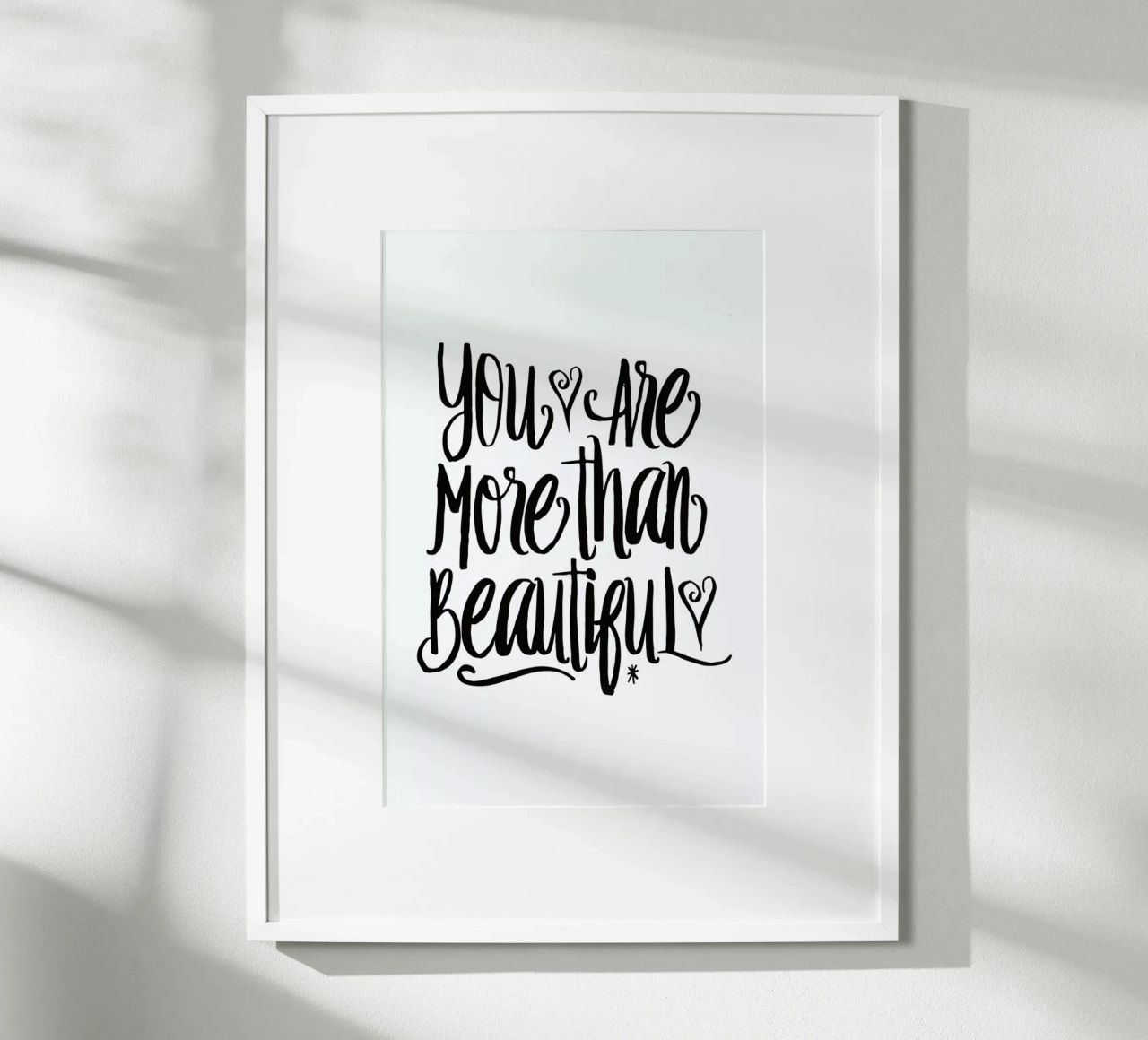 You Are More Than Beautiful Poster von Honeymoon Hotel