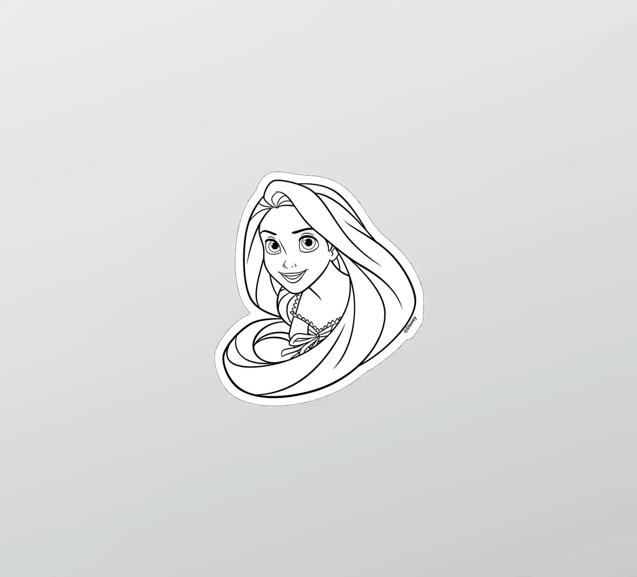 RAPUNZEL OUTLINES Sticker von DISNEY PRINCESS - Sticker Shop