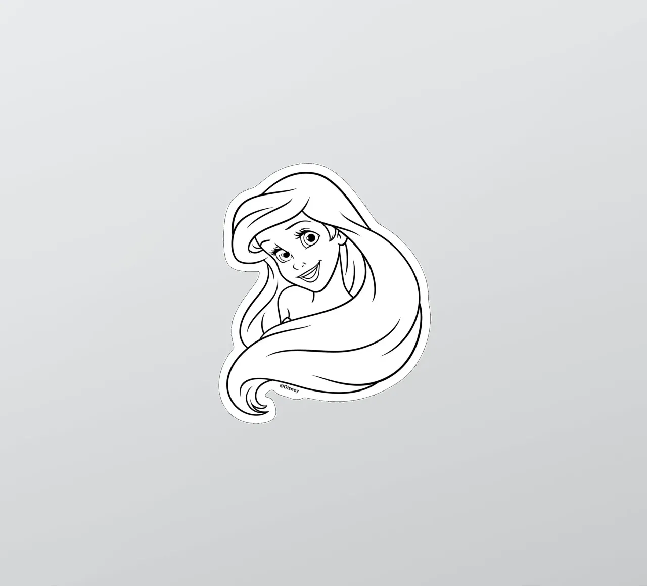 ARIELLE OUTLINES Sticker von DISNEY PRINCESS - Sticker Shop