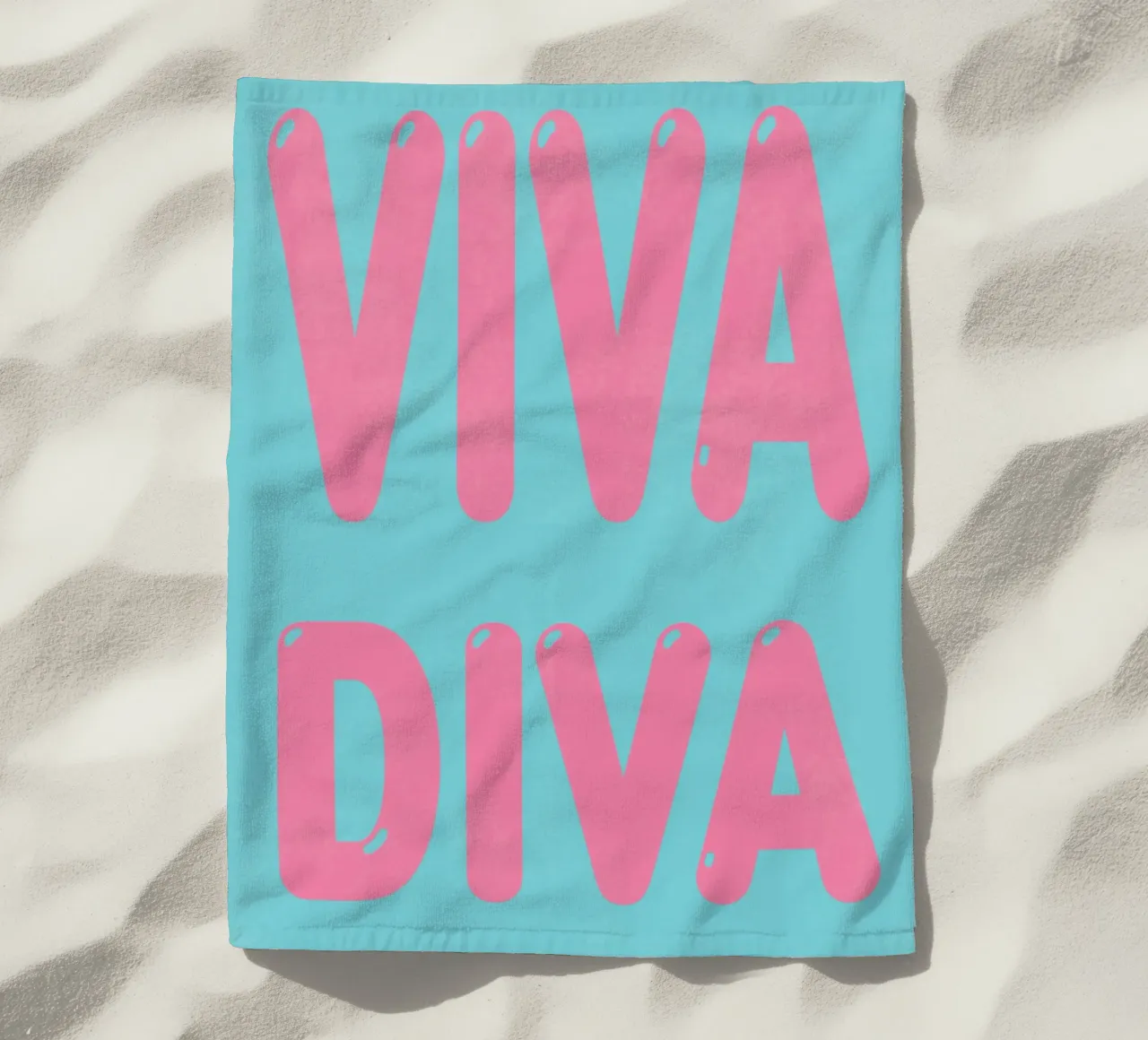 Viva-Diva Glamour beach towel by Carinaprint