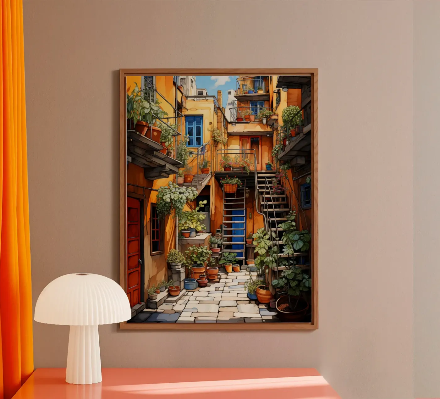 Courtyard pannello forex da Artsy Bessy