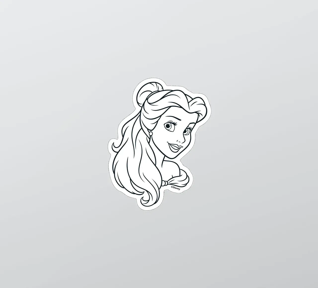 BELLE OUTLINES Sticker von DISNEY PRINCESS - Sticker Shop