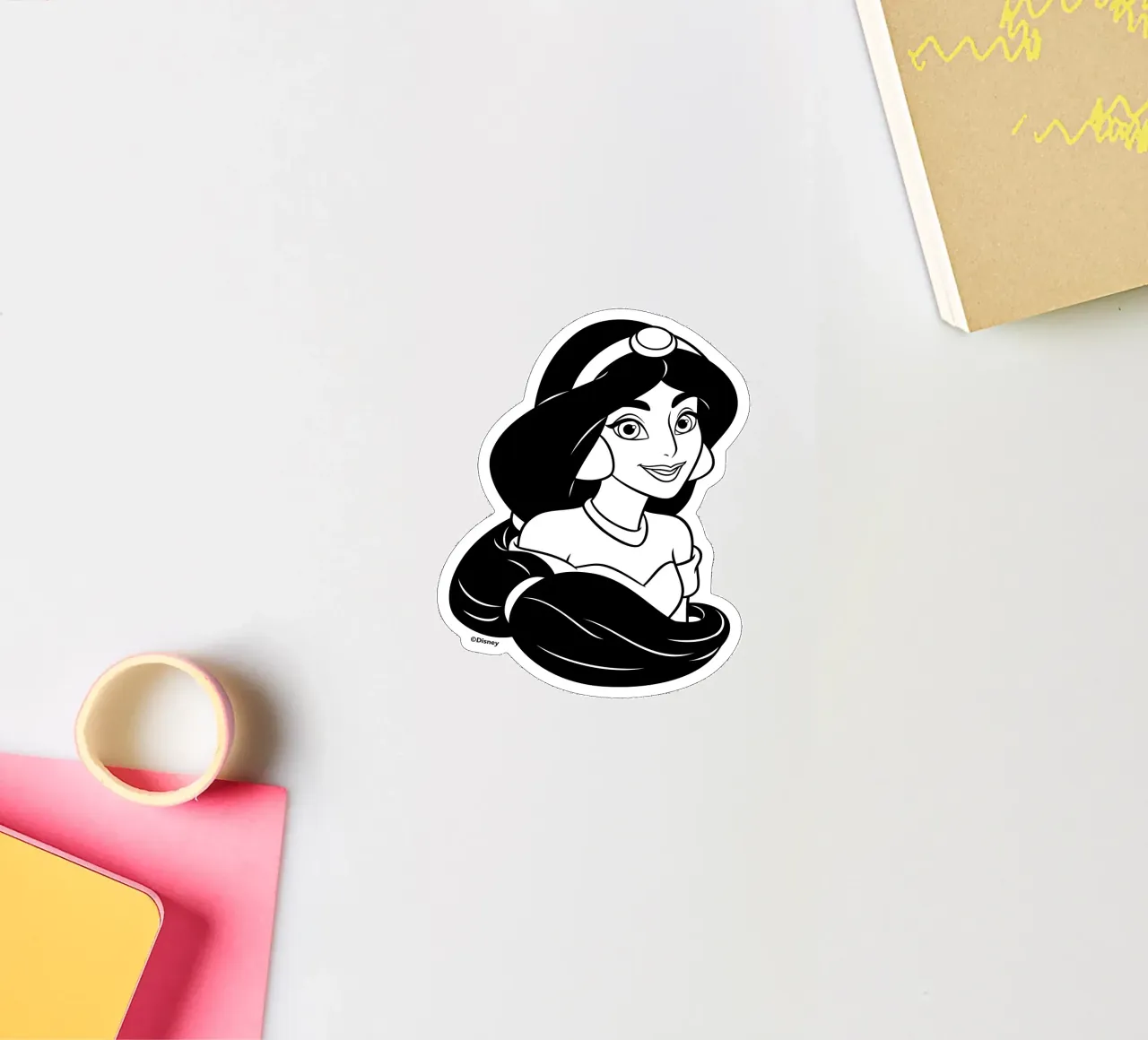 JASMINE OUTLINES sticker by DISNEY PRINCESS - Sticker Shop