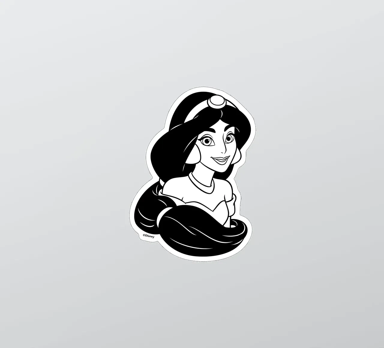 JASMINE OUTLINES sticker by DISNEY PRINCESS - Sticker Shop