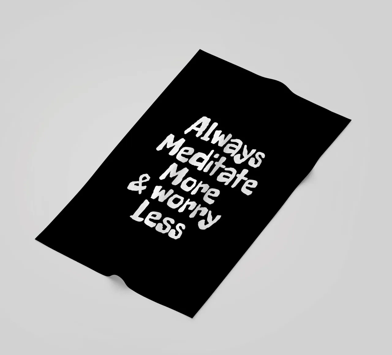 Always meditate more and worry less telo mare da happieeagle