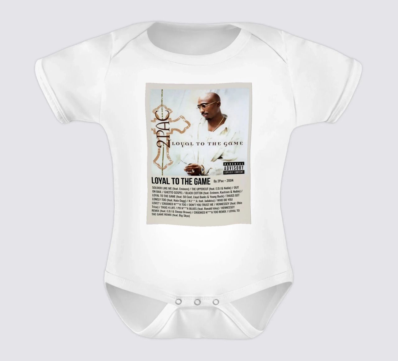 LOYAL TO THE GAME By 2Pac - 2004 body neonato maniche corte da SoundStudio