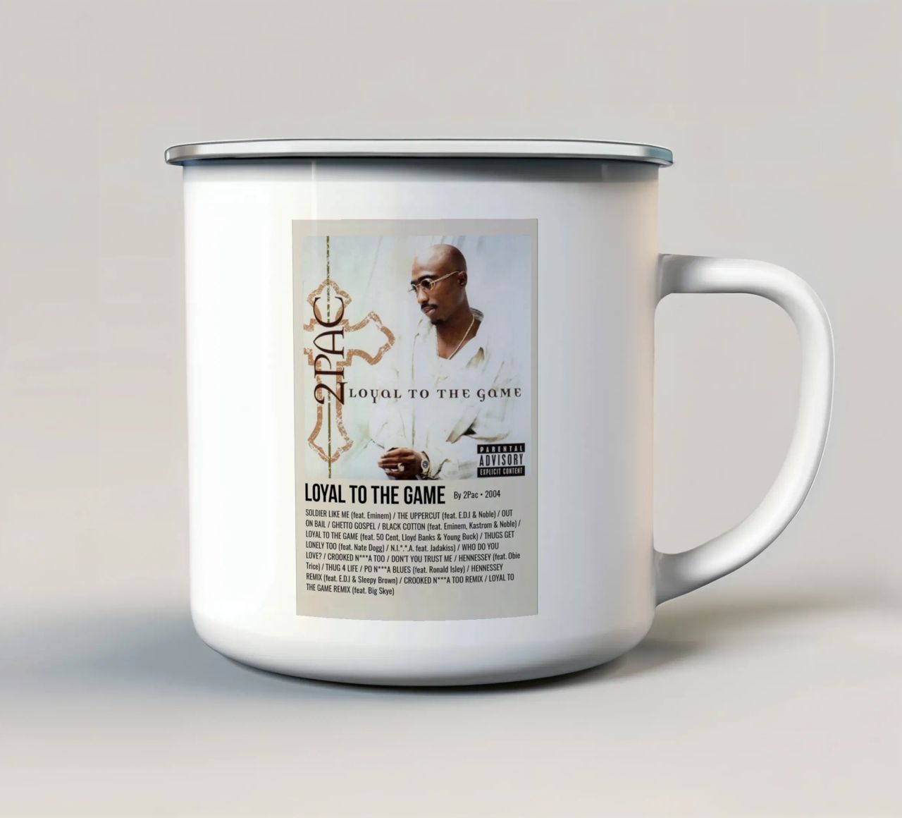 LOYAL TO THE GAME By 2Pac - 2004 tazza in smalto da SoundStudio
