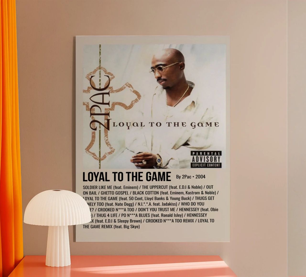LOYAL TO THE GAME By 2Pac - 2004 plexiglass da SoundStudio