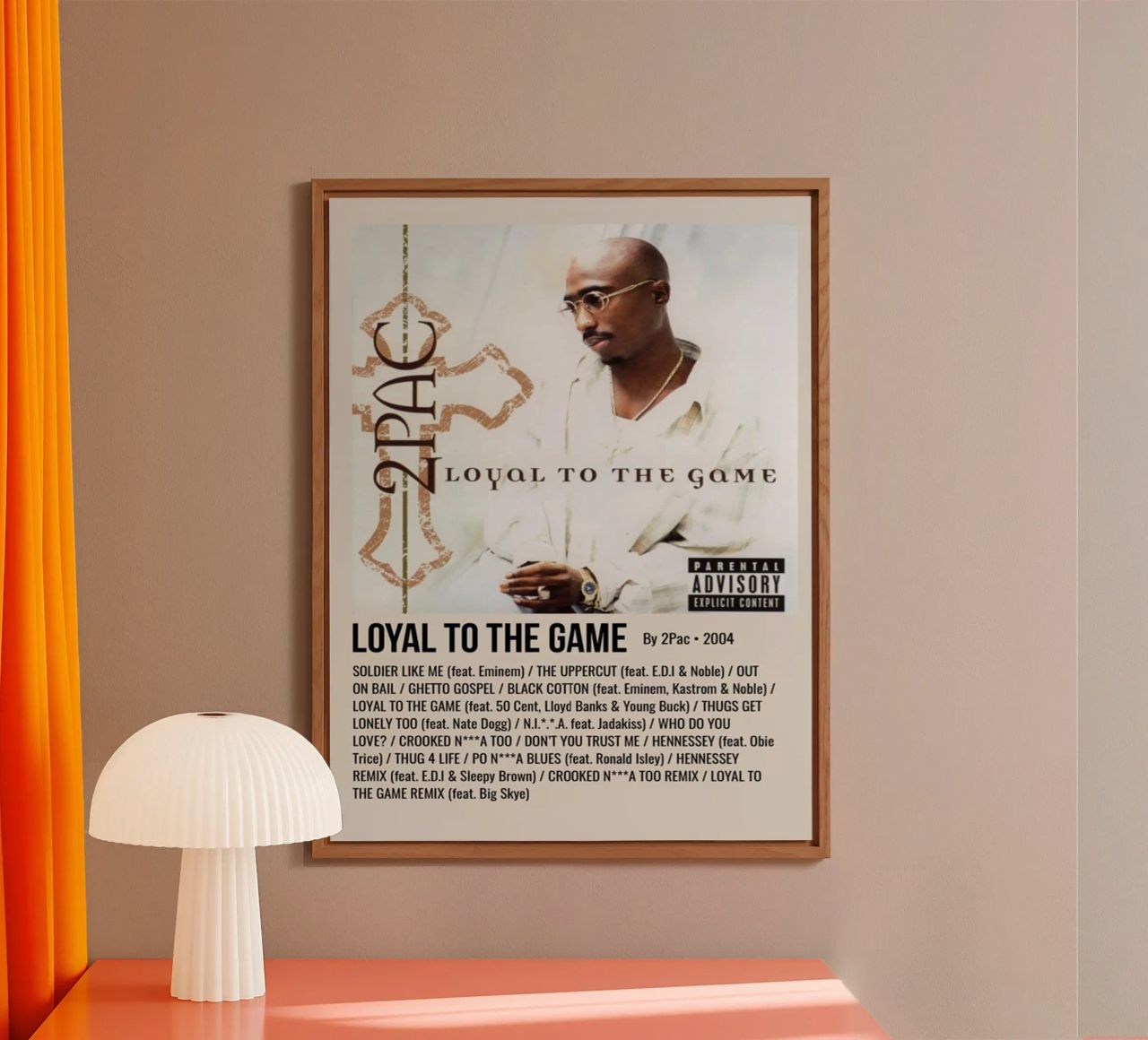 LOYAL TO THE GAME By 2Pac - 2004 alluminio dibond da SoundStudio