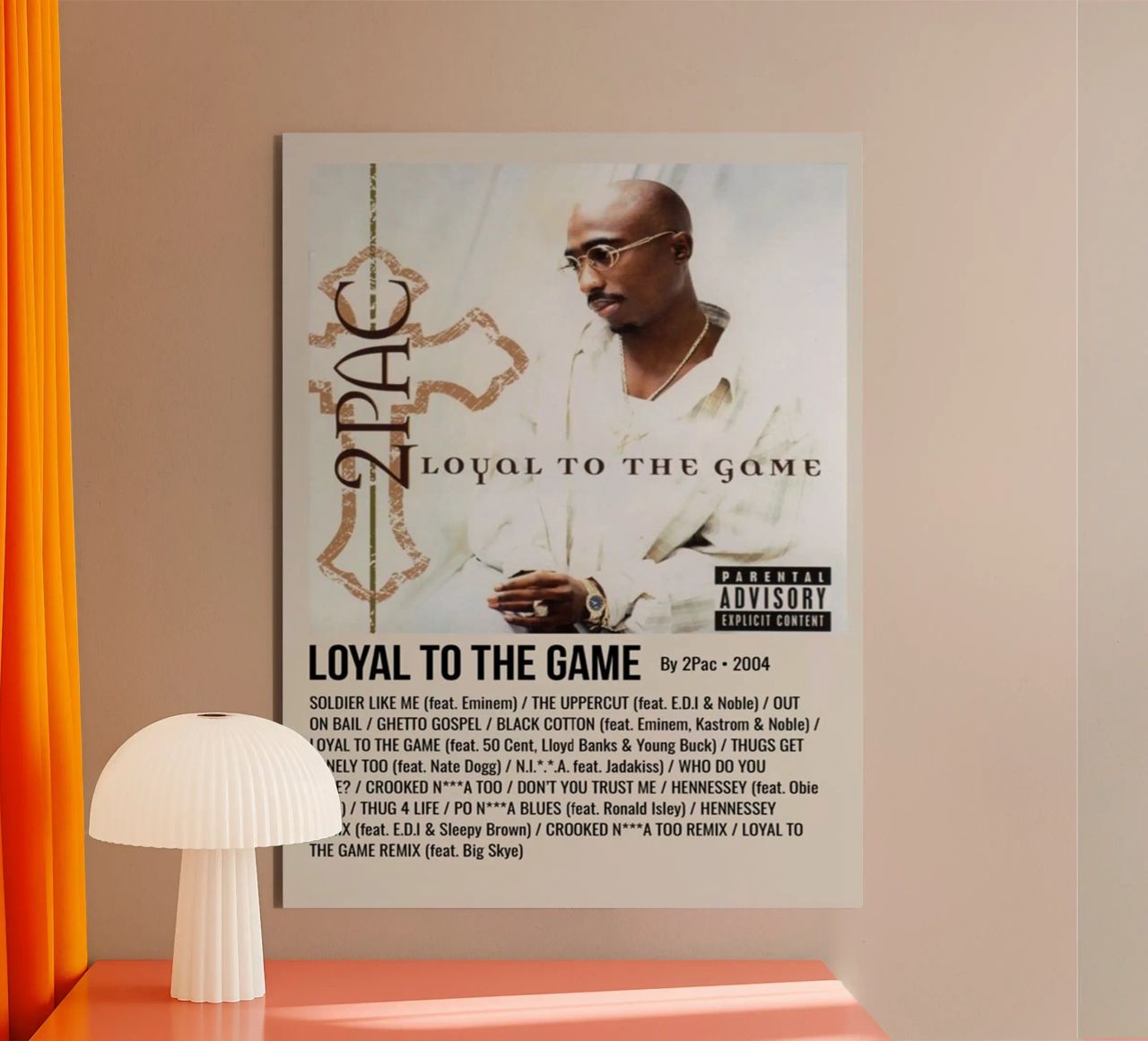 LOYAL TO THE GAME By 2Pac - 2004 alluminio dibond da SoundStudio