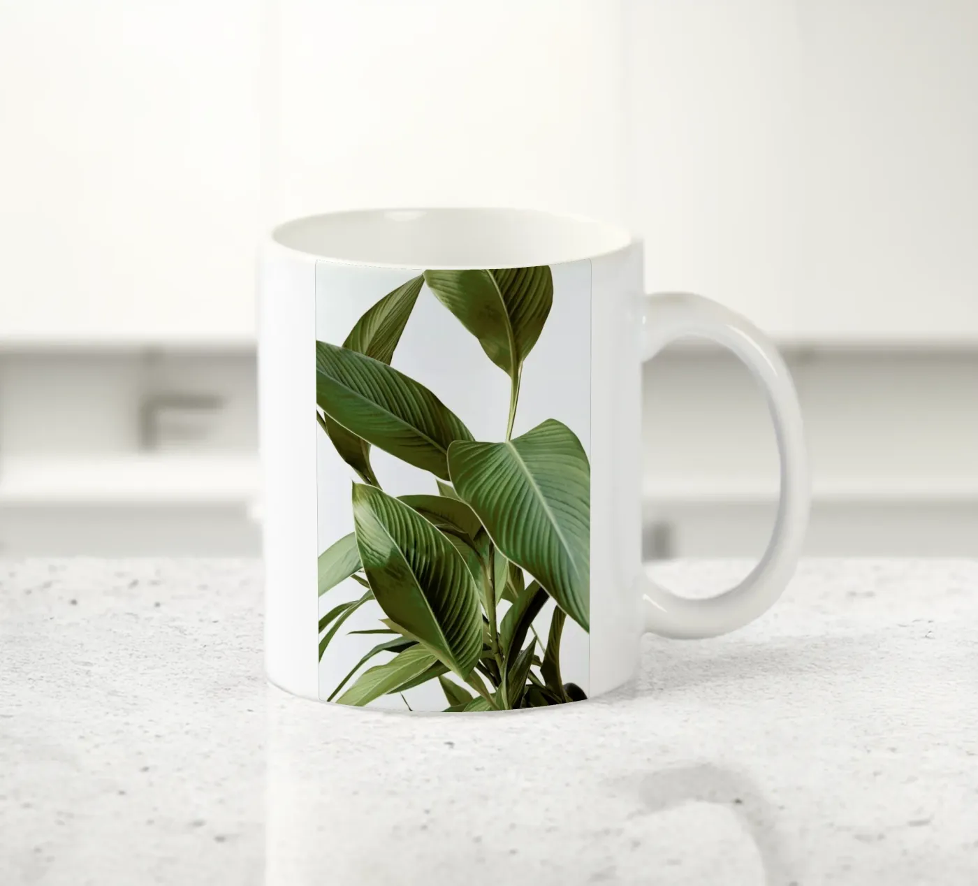 Leaves ceramic mug by Laura Palm