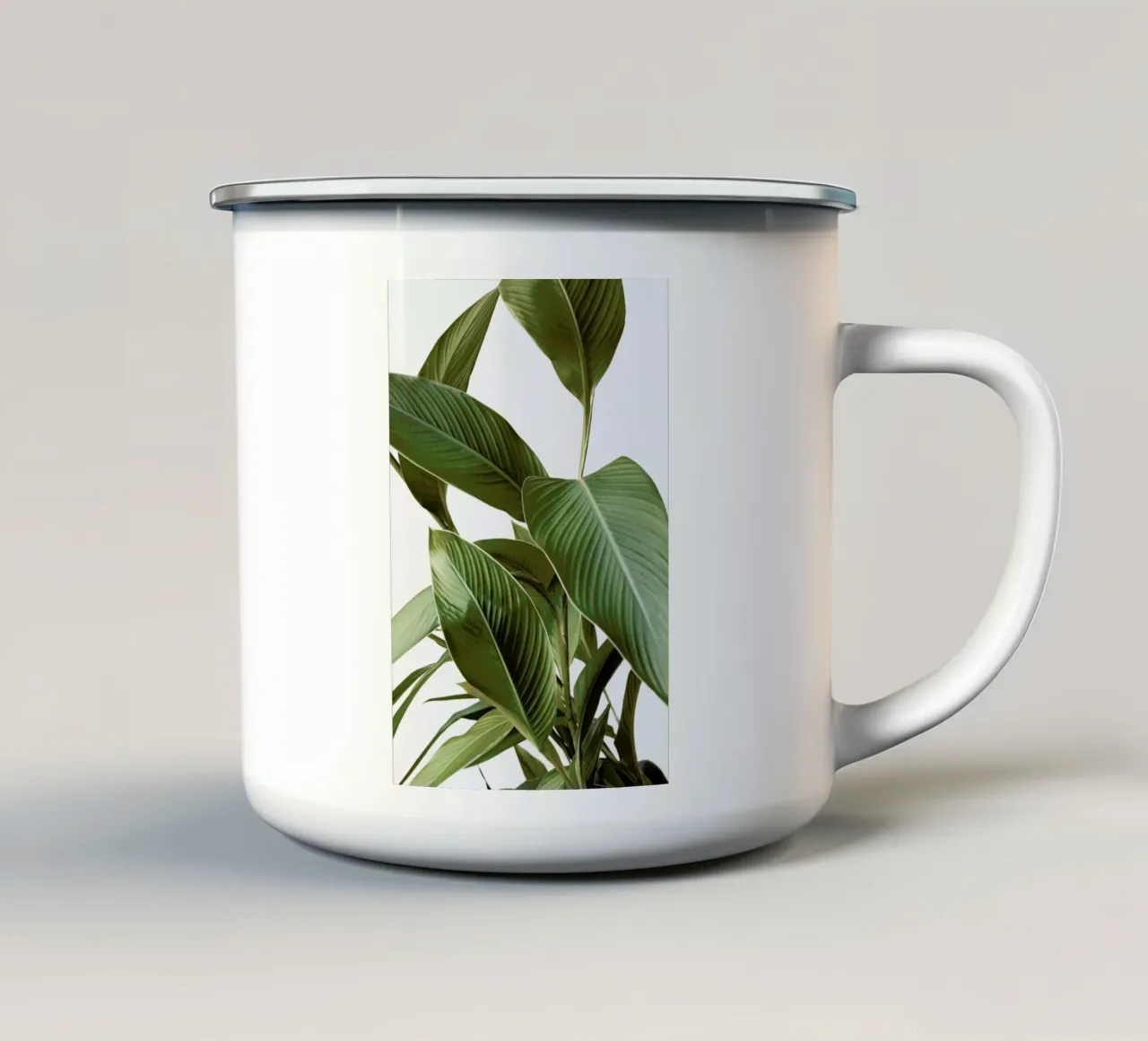 Leaves tazza in smalto da Laura Palm