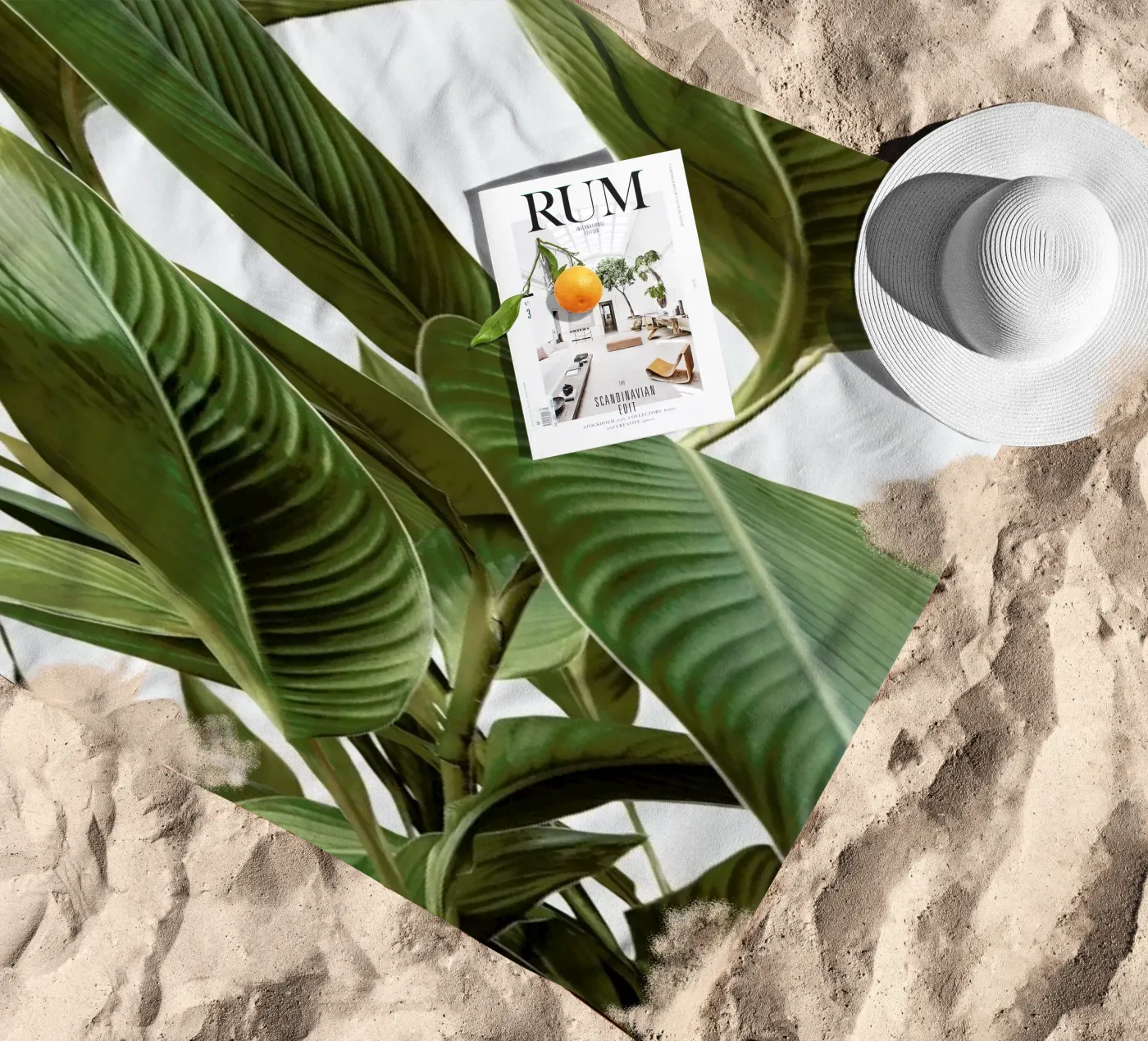 Leaves telo mare da Laura Palm