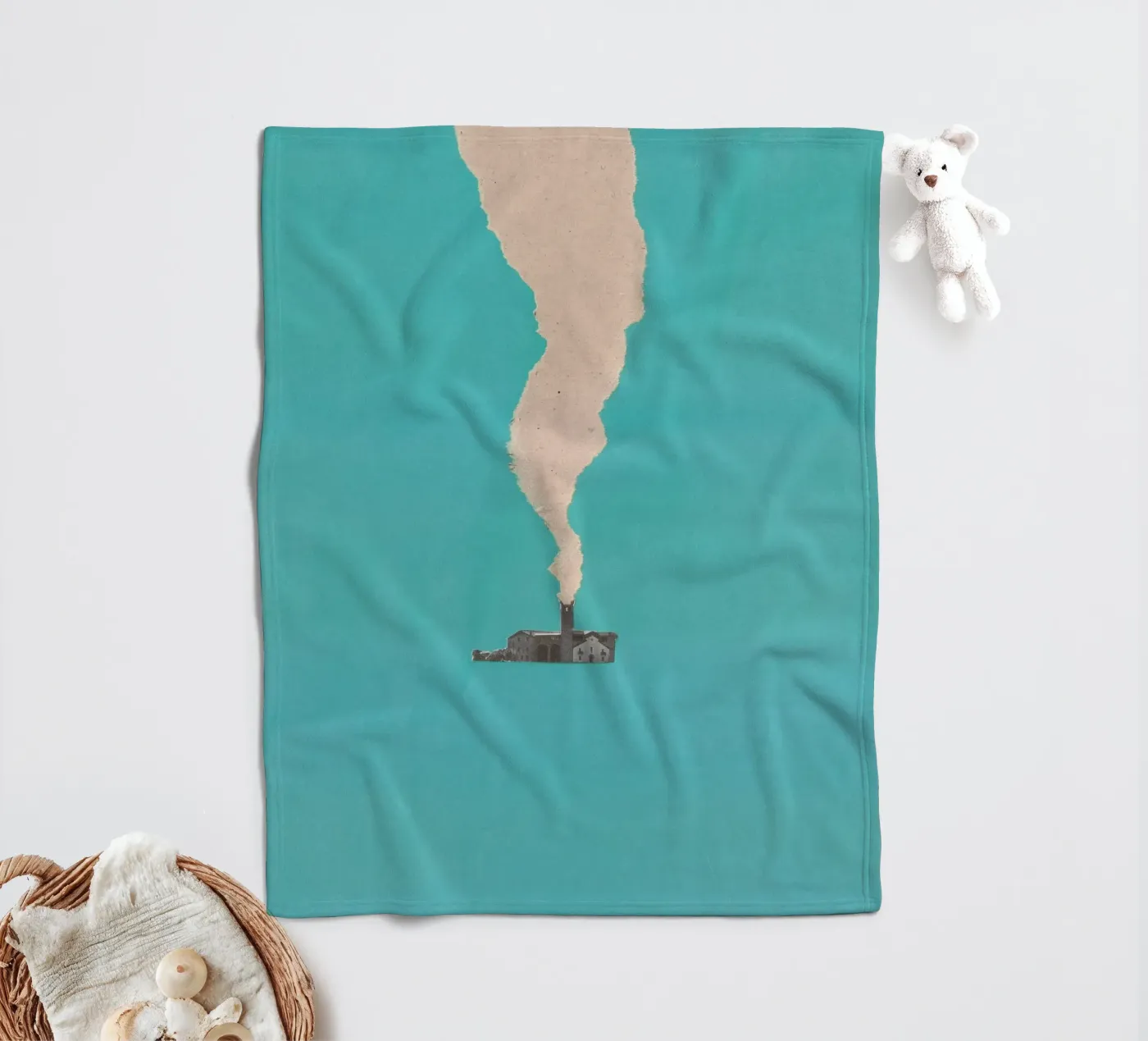 Chimney Fleecedecke von Carlos Quitério