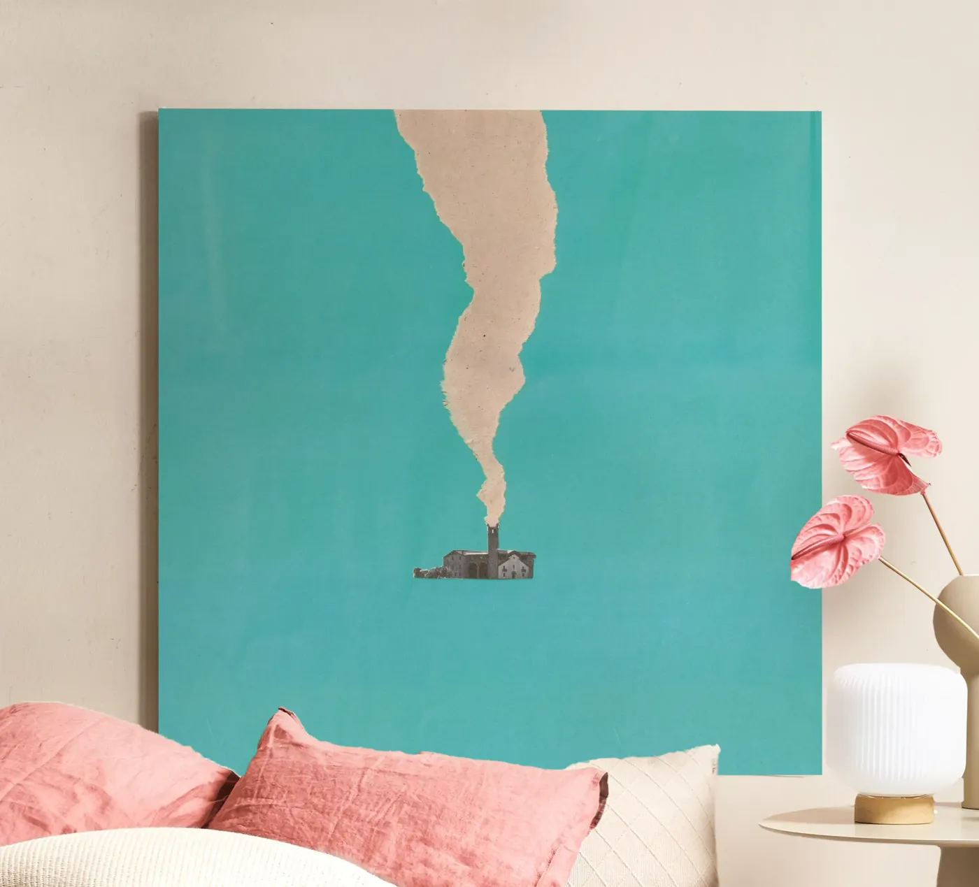 Chimney canvas by Carlos Quitério