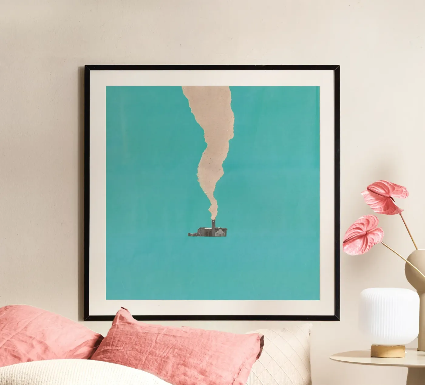 Chimney Poster von Carlos Quitério