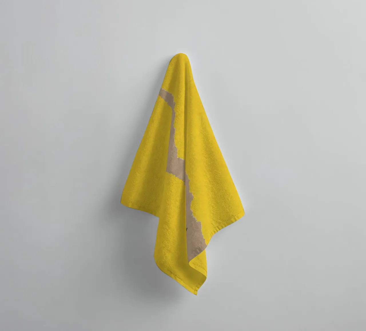 Couple torn path towel by Carlos Quitério