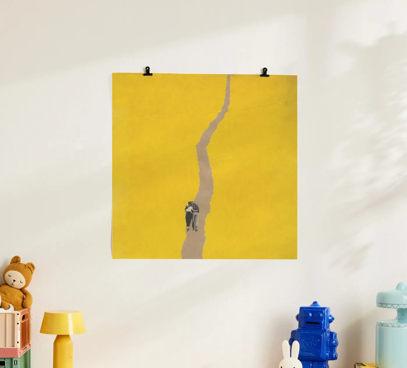 Couple torn path poster van Carlos Quitério