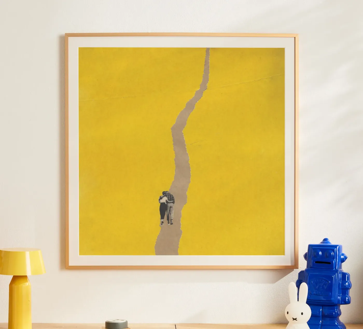 Couple torn path poster van Carlos Quitério