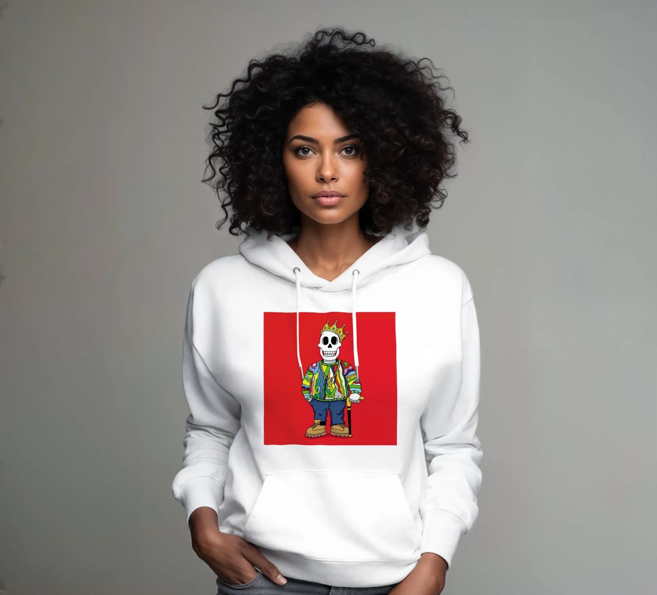 Biggie Skull sudadera con capucha de Zhi Yun Zhang