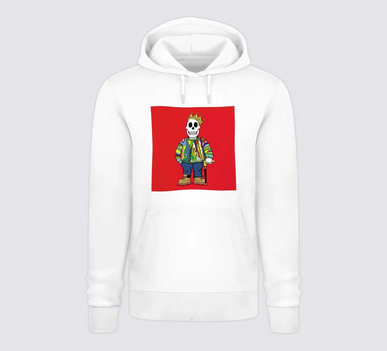 Biggie Skull felpa con cappuccio da Zhi Yun Zhang