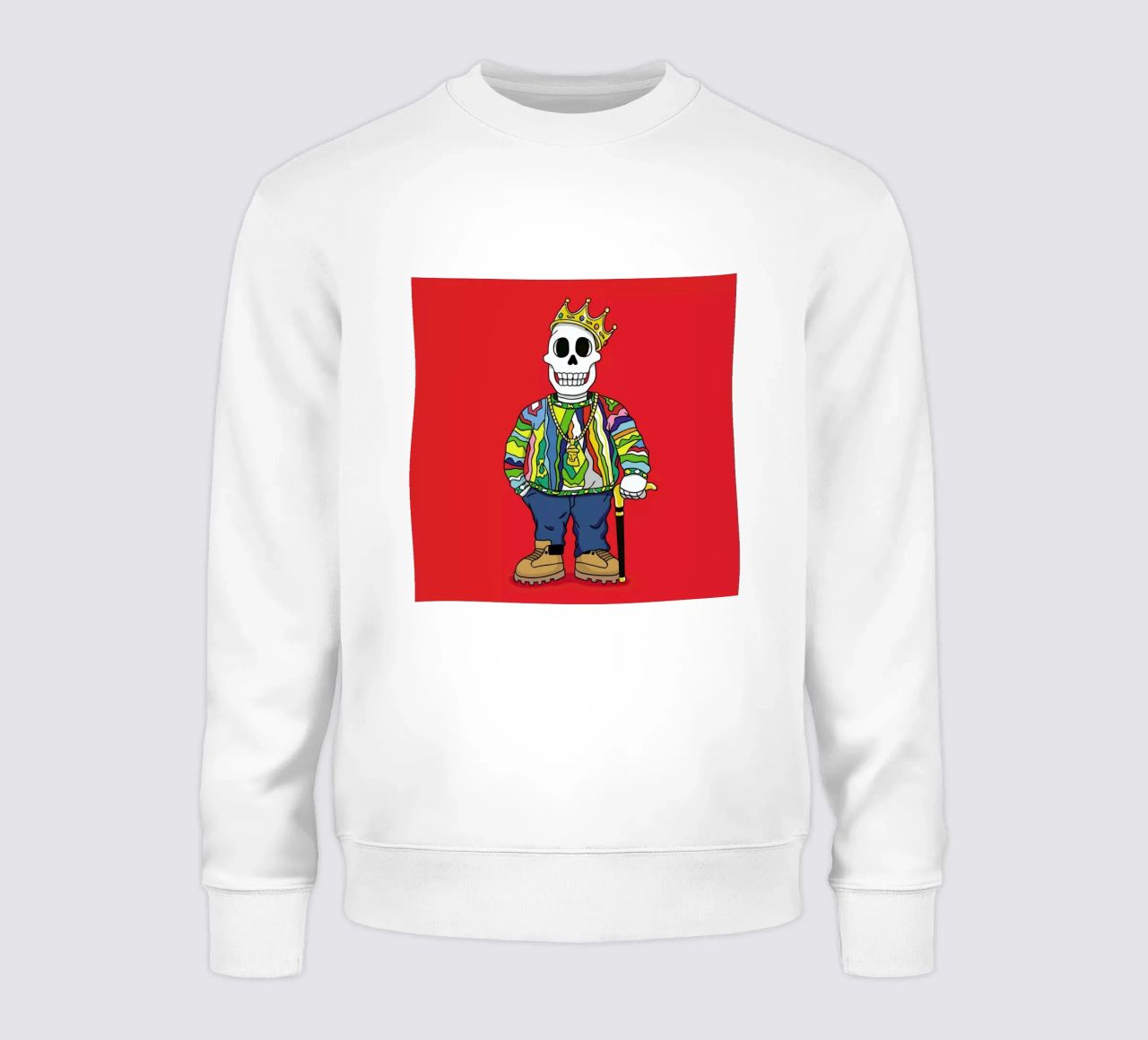 Biggie Skull sudadera de Zhi Yun Zhang
