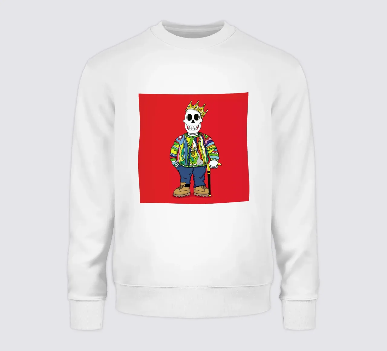 Biggie Skull felpa da Zhi Yun Zhang