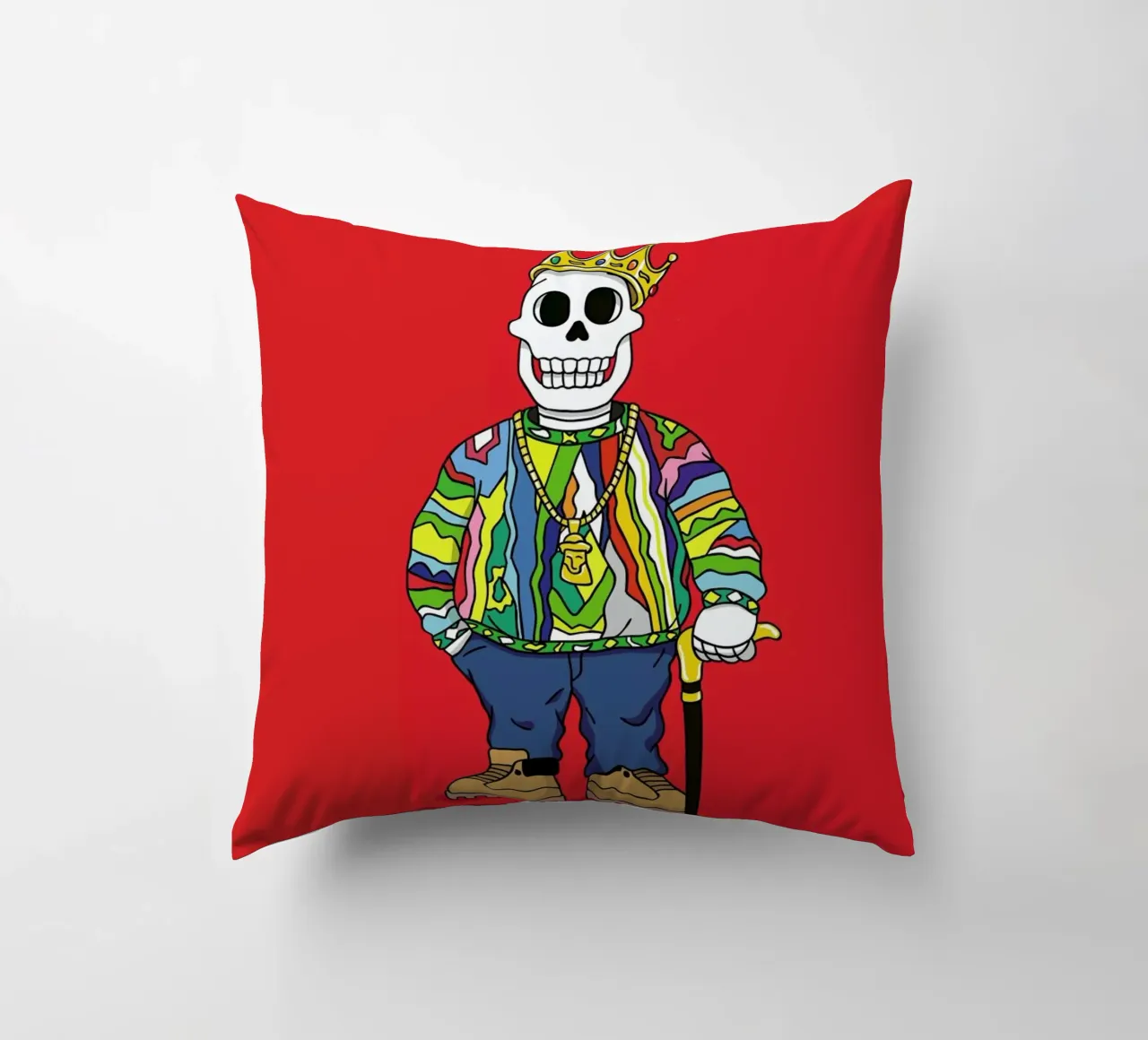 Biggie Skull cuscino da Zhi Yun Zhang