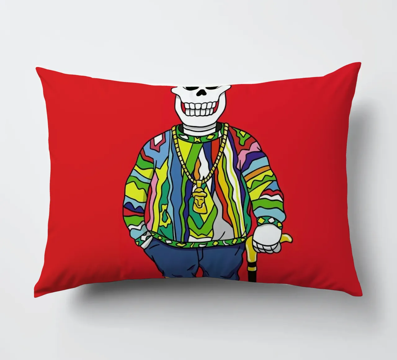 Biggie Skull cuscino da Zhi Yun Zhang