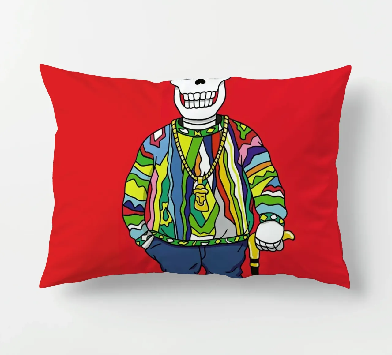 Biggie Skull cuscino da Zhi Yun Zhang
