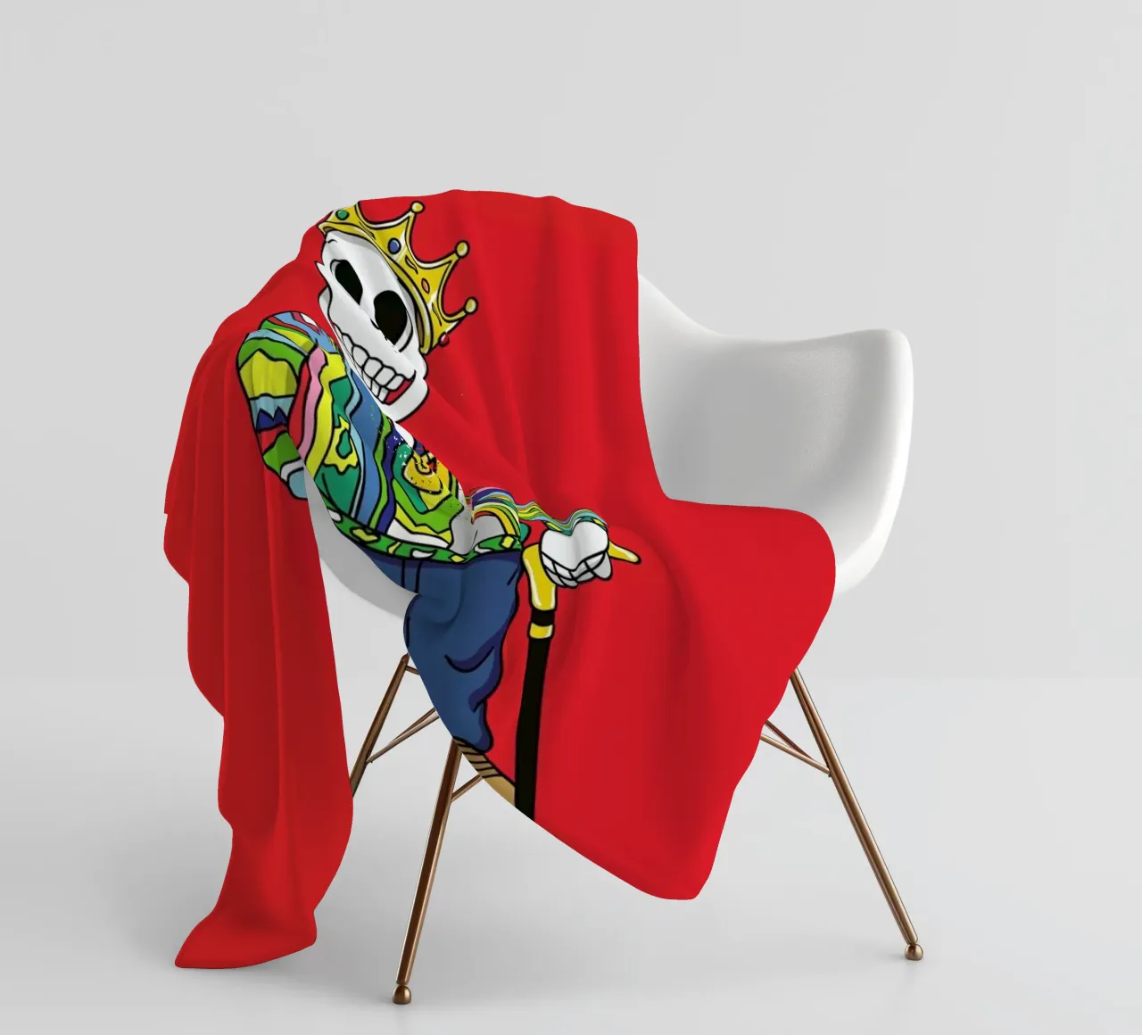 Biggie Skull coperta in pile da Zhi Yun Zhang
