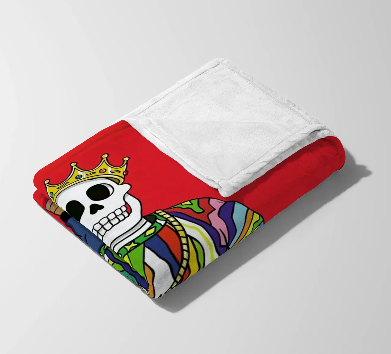Biggie Skull coperta in pile da Zhi Yun Zhang