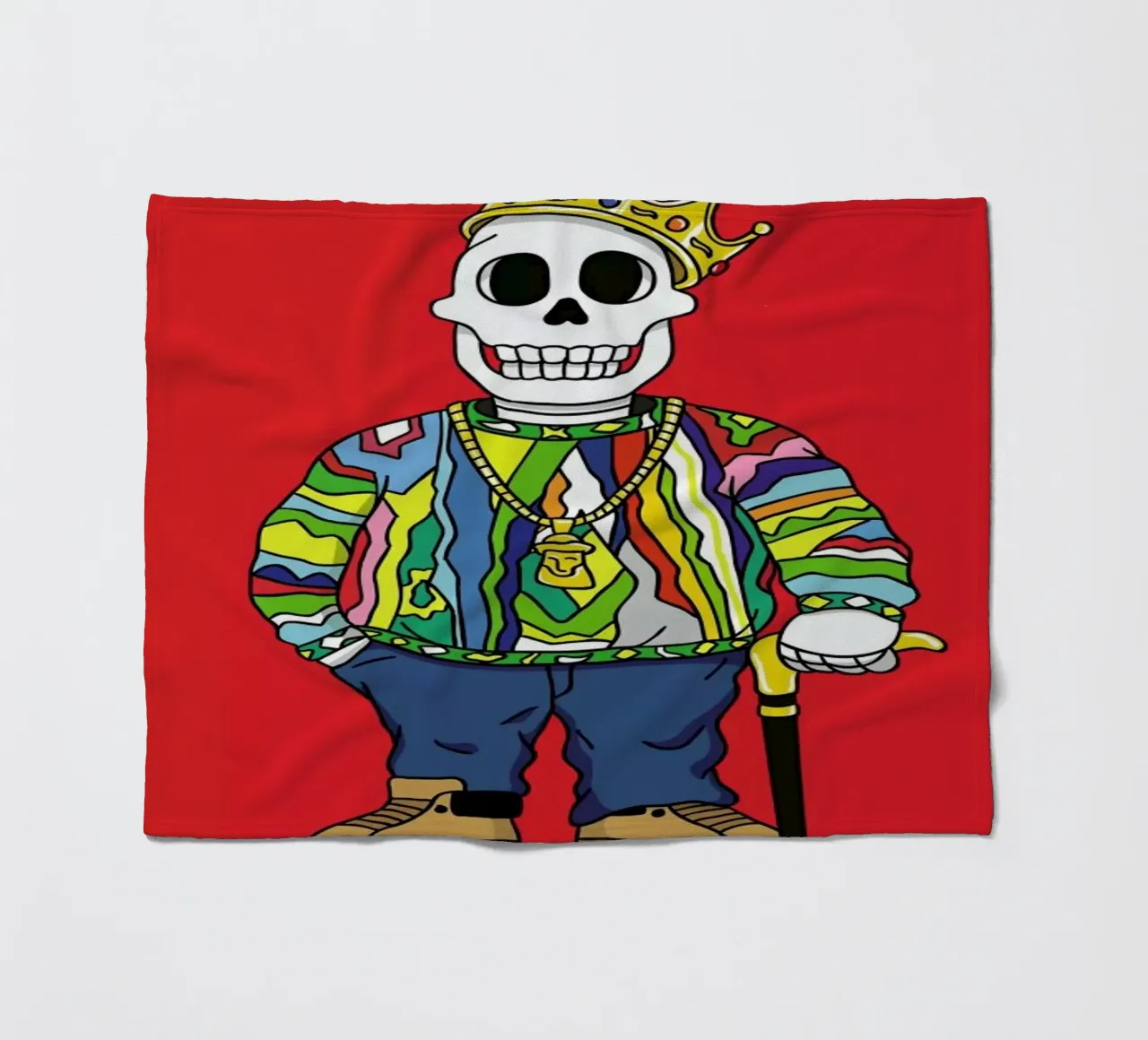 Biggie Skull coperta in pile da Zhi Yun Zhang