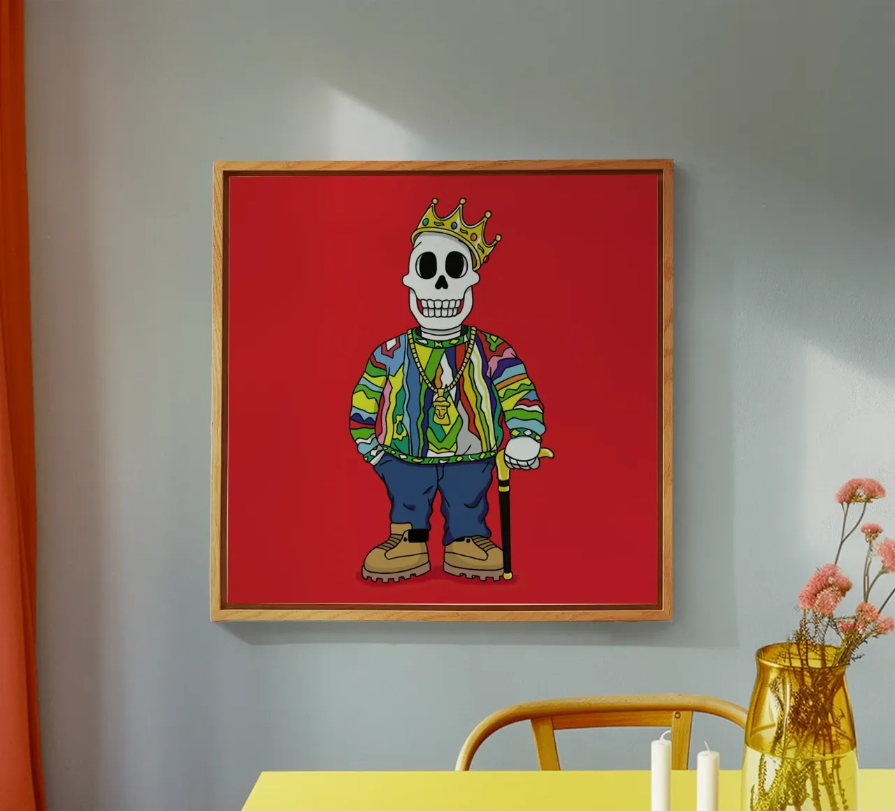 Biggie Skull plexiglass da Zhi Yun Zhang