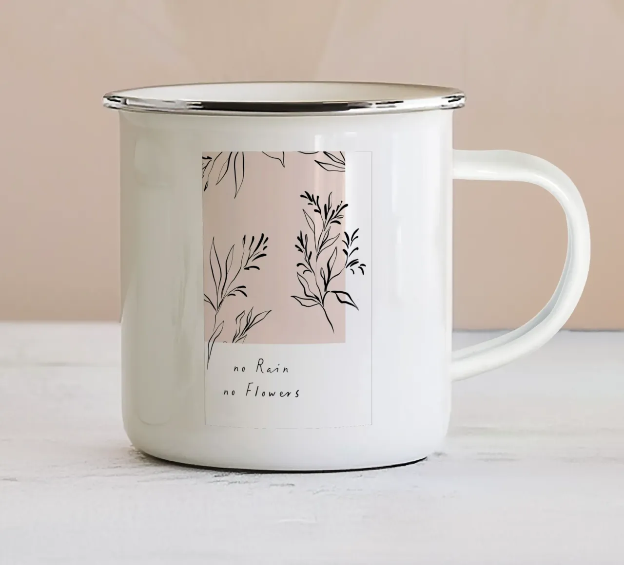 Vie Simple No tazza in smalto da treechild