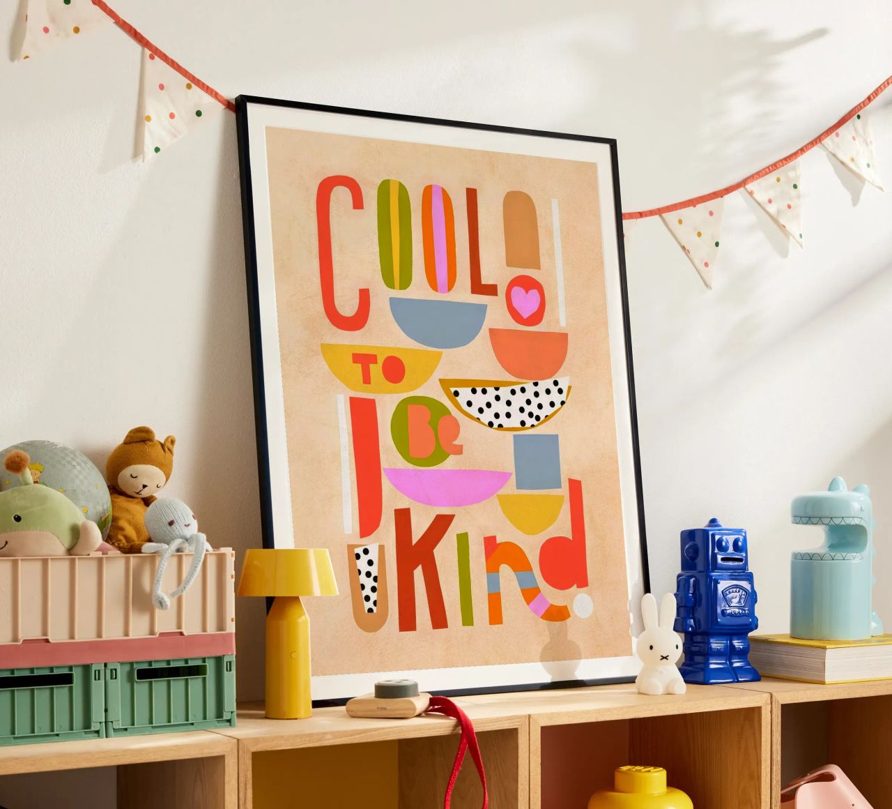 Cool to be Kind - Typographie motivante pour les enfants poster de Dominique Vari Words