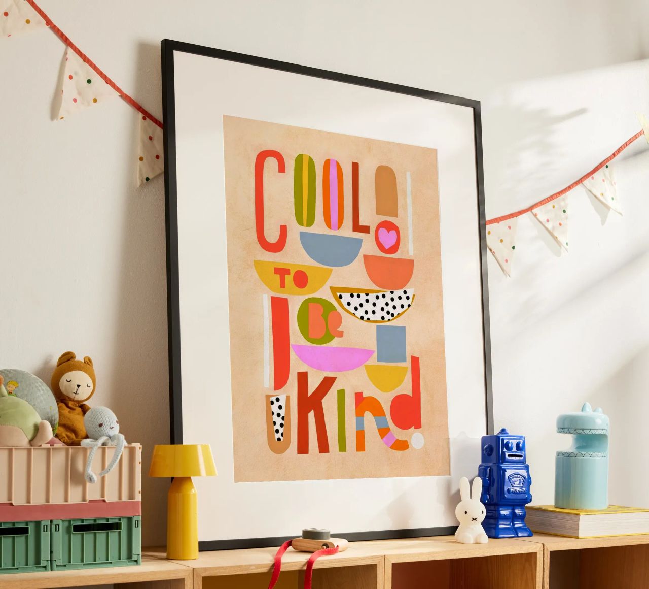 Cool to be Kind - Typographie motivante pour les enfants poster de Dominique Vari Words