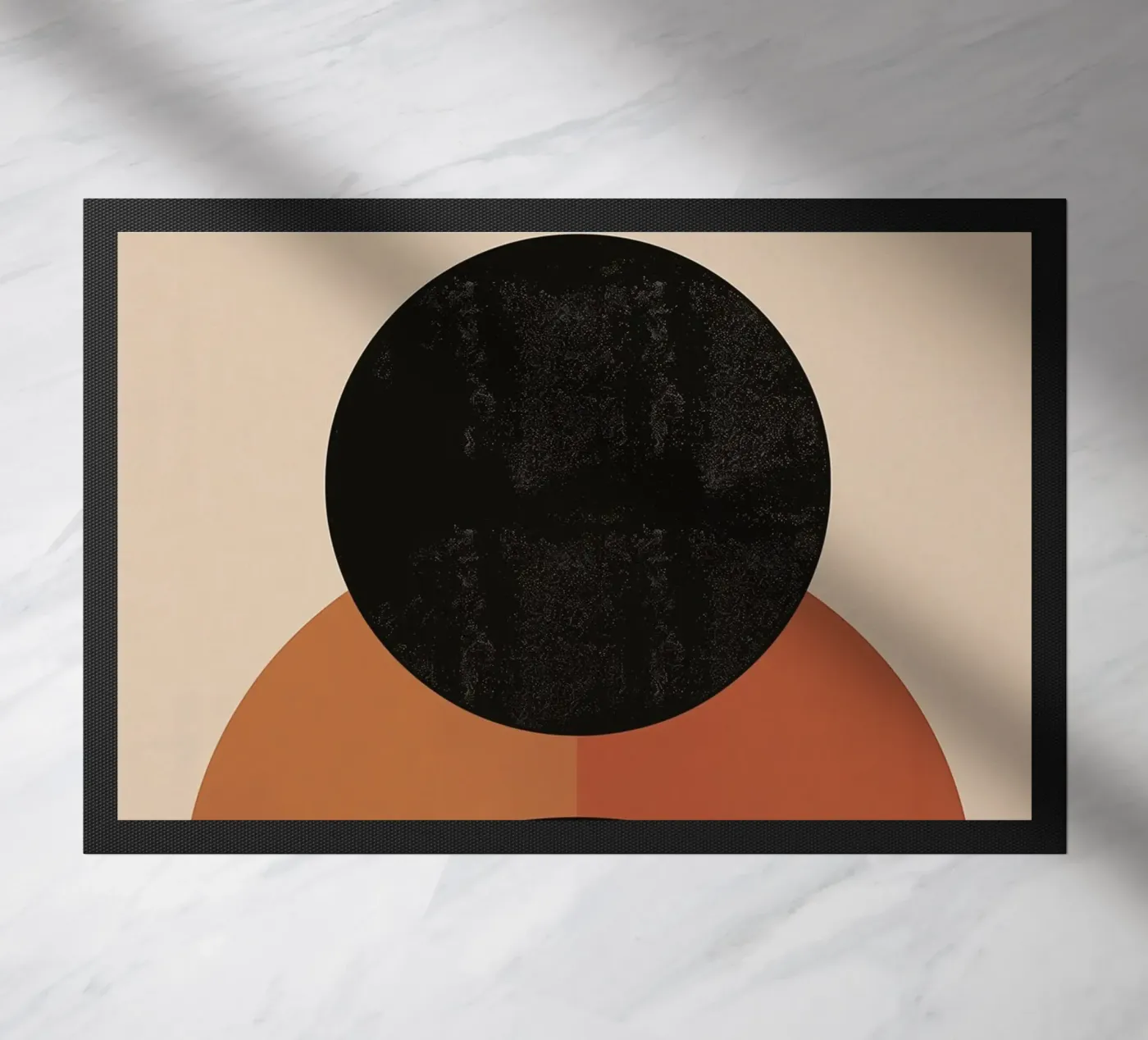 Modern semi-circular design doormat by Whole©