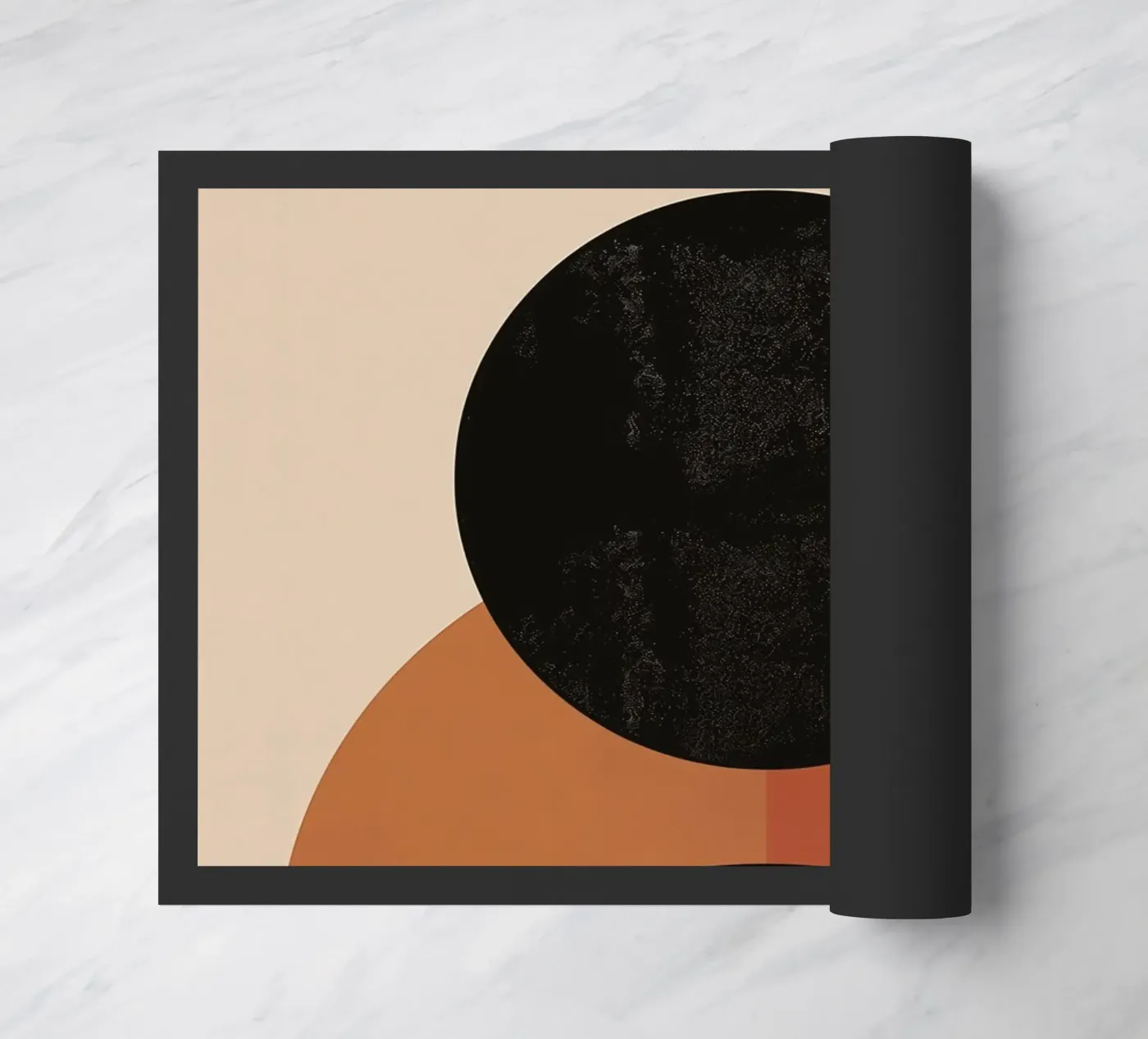 Modern semi-circular design doormat by Whole©