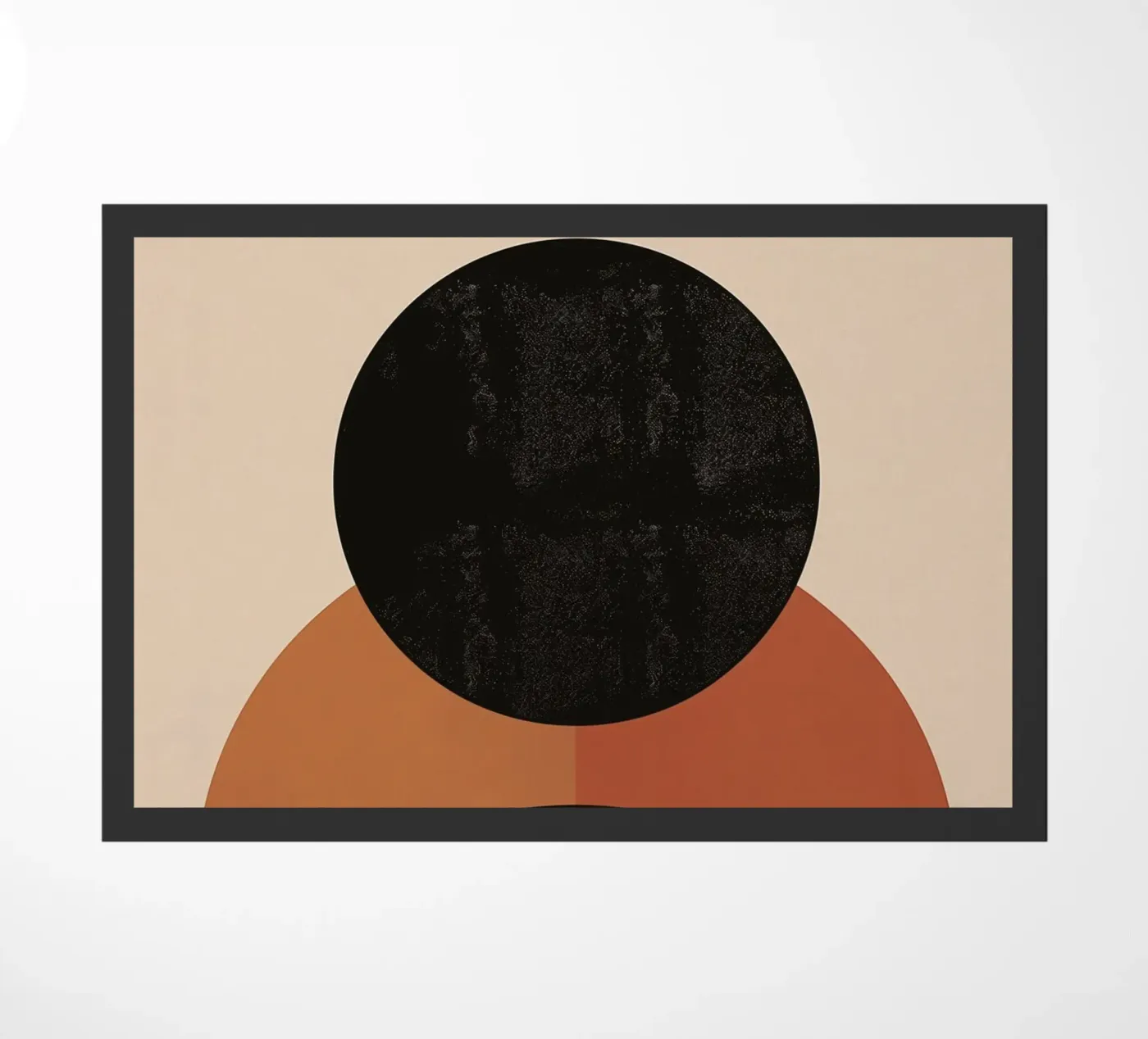 Modern semi-circular design doormat by Whole©