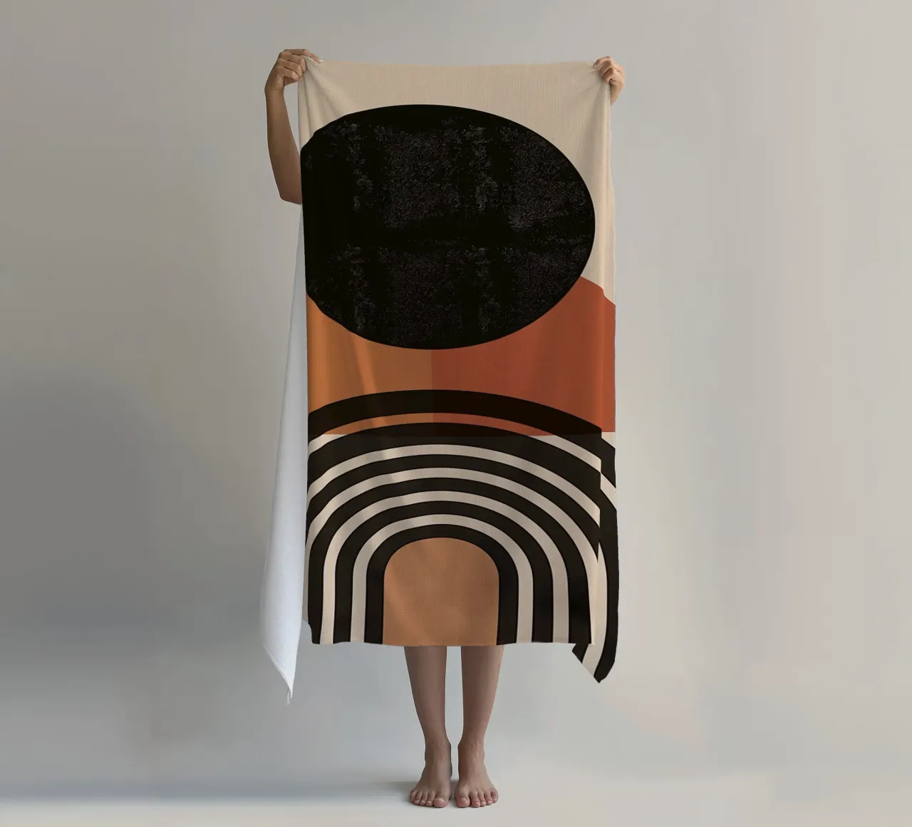 Design moderno e semicircolare telo mare da Whole©