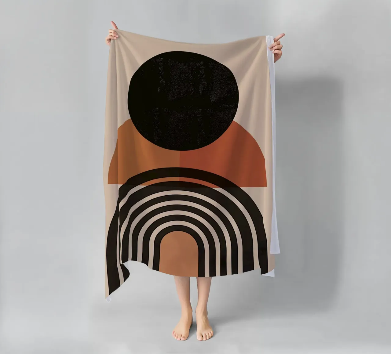 Design moderno e semicircolare telo mare da Whole©