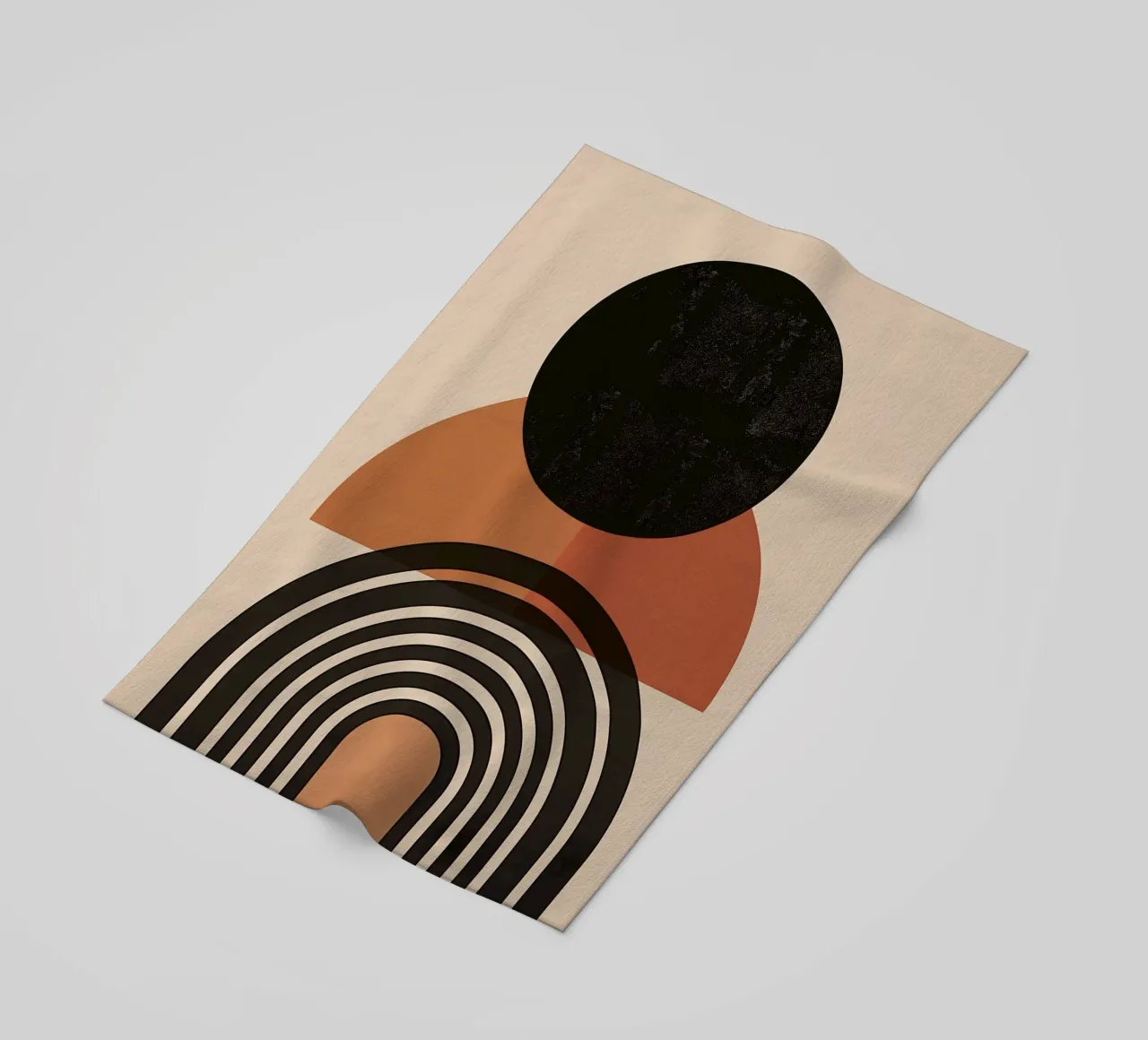 Design moderno e semicircolare telo mare da Whole©