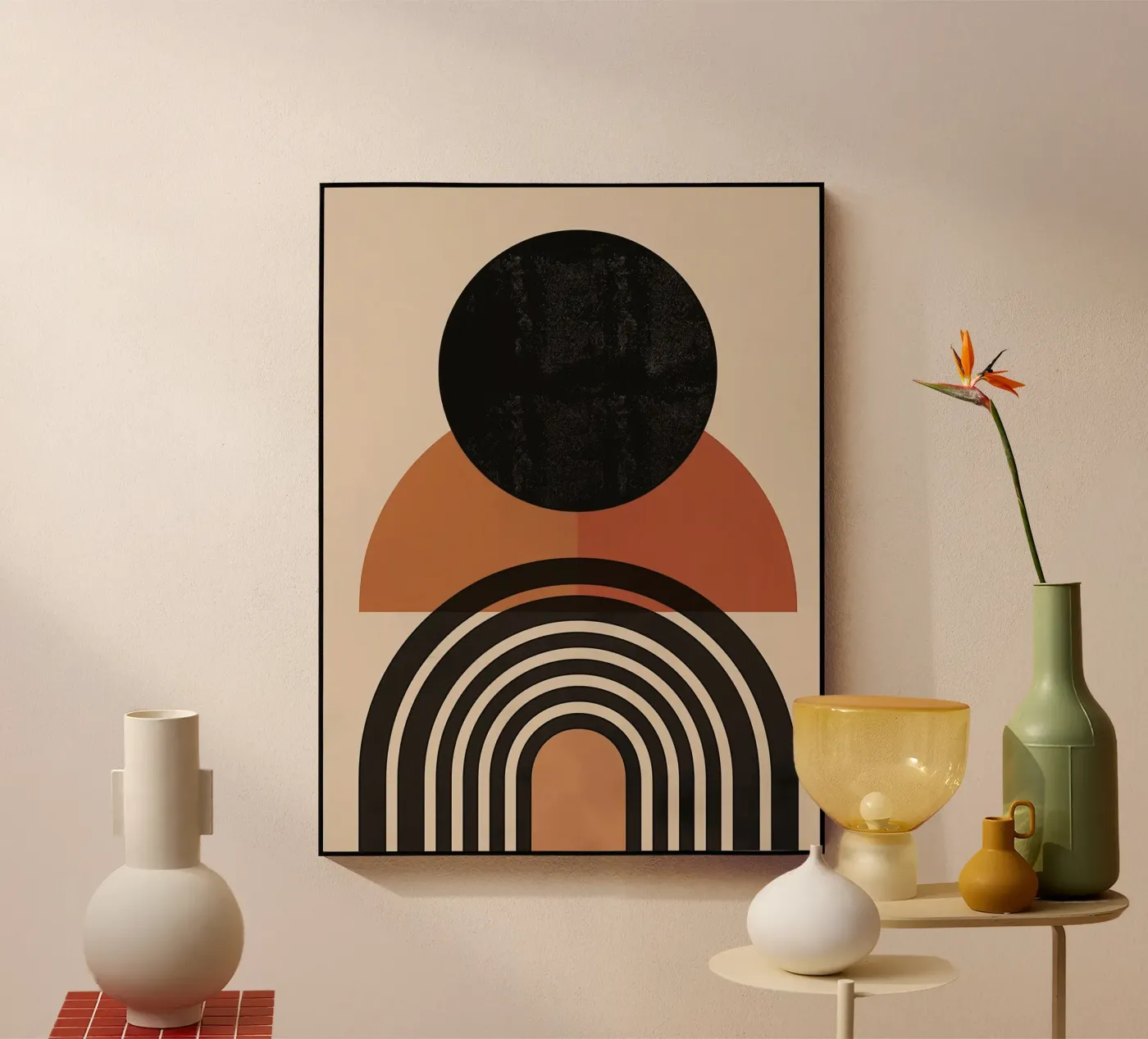 Modern halfrond ontwerp acryl van Whole©