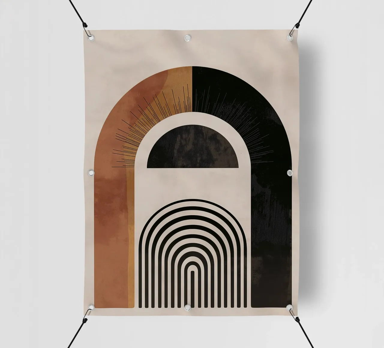 Arco geometrico di design telo in pvc da Whole©