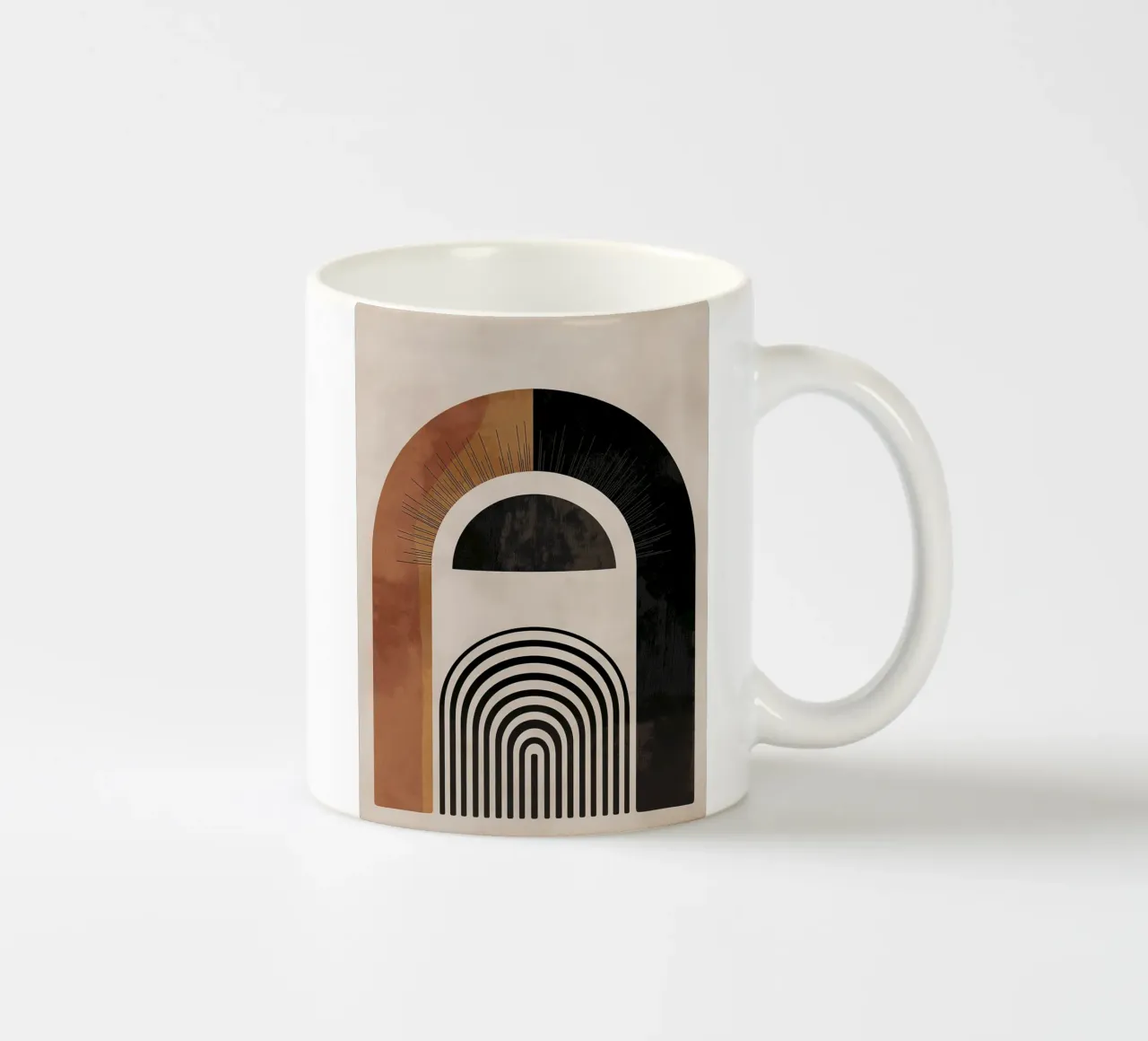 Arco geometrico di design tazza in ceramica da Whole©
