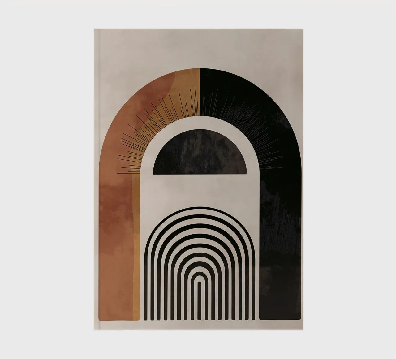 Geometric Arch Design notebook by Whole©