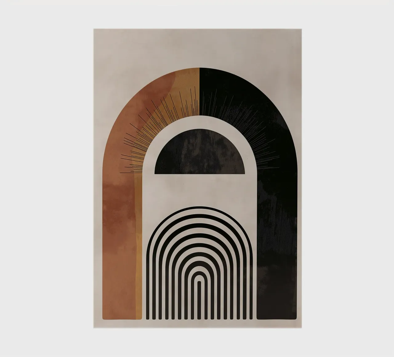 Geometric Arch Design notebook by Whole©