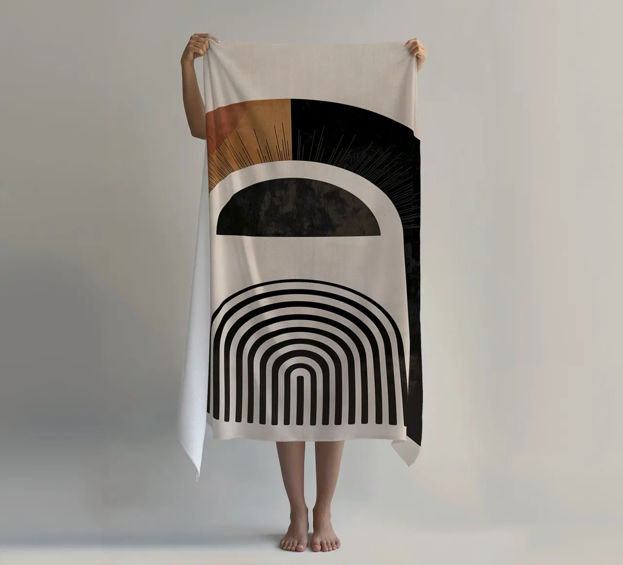 Arco geometrico di design telo mare da Whole©